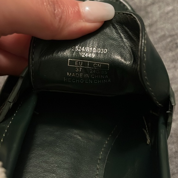 ZARA loafers shoes platform dark green in size 37 - Picture 13 of 14